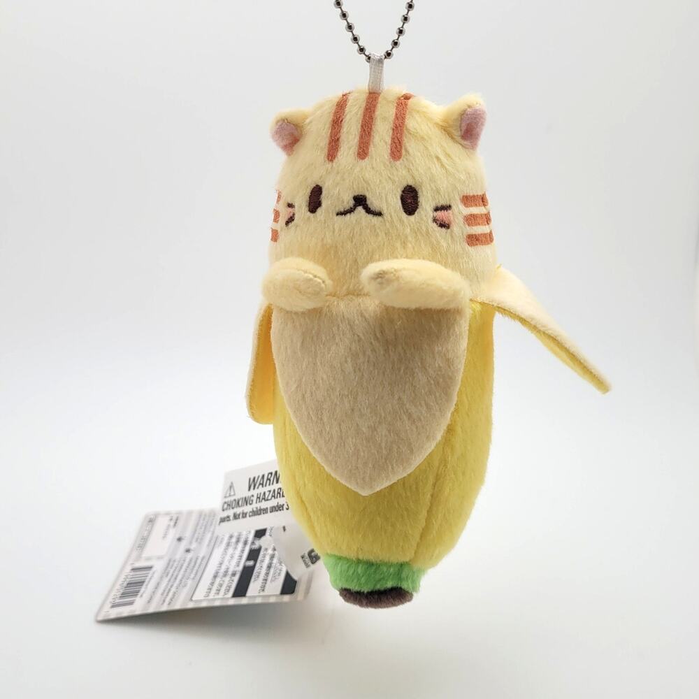 Tora Bananya 5 Inch Plush NWT Yellow Banana Cat Anime Keychain Toy Kawaii